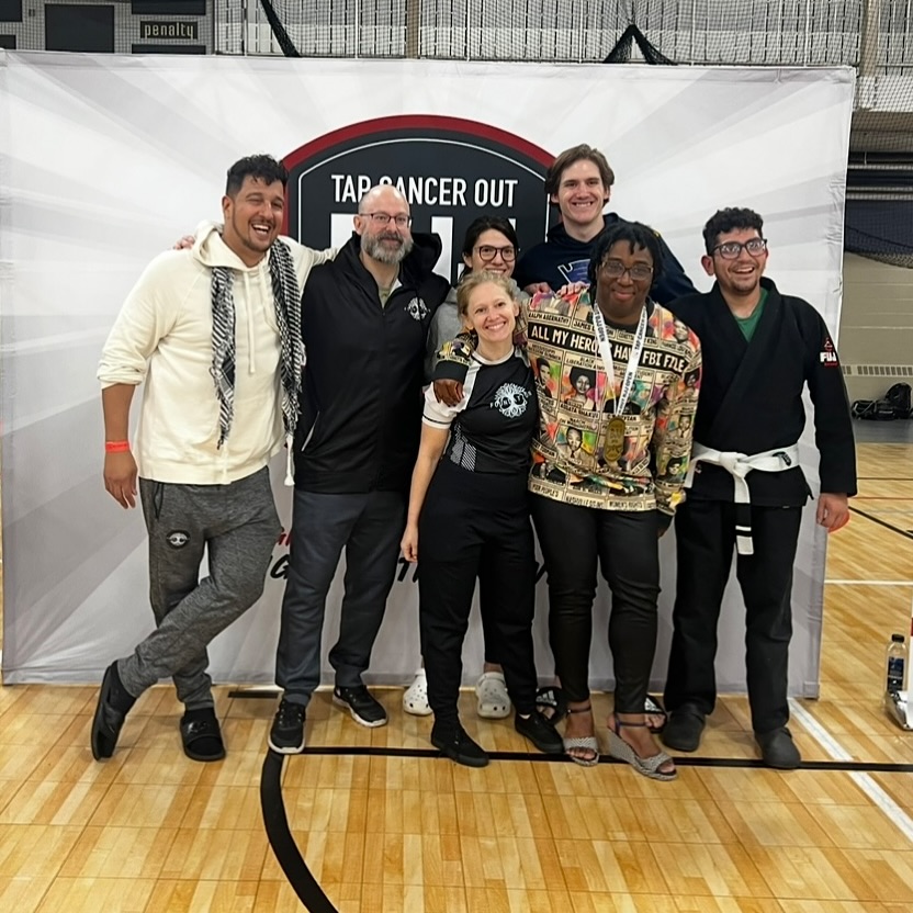 Foundation Chicago member at Tap Out Cancer event